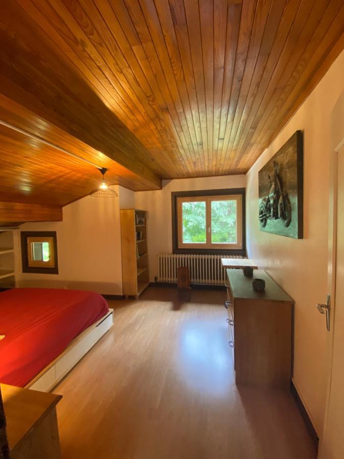 Logement Mansarde Dans Maison Avec Jardin En Bord De Piste, Vue Montagne Les Houches Dış mekan fotoğraf