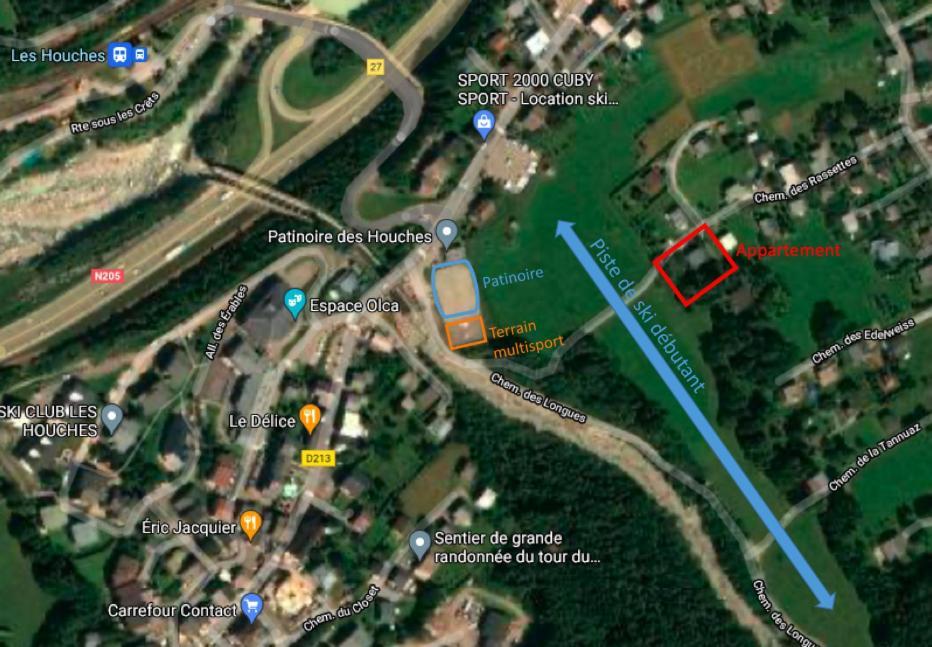 Logement Mansarde Dans Maison Avec Jardin En Bord De Piste, Vue Montagne Les Houches Dış mekan fotoğraf